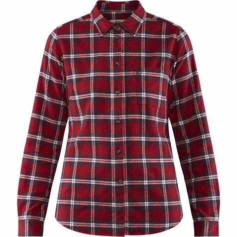 Fjallraven Övik Shirts Red Singapore For Women (SG-477970)